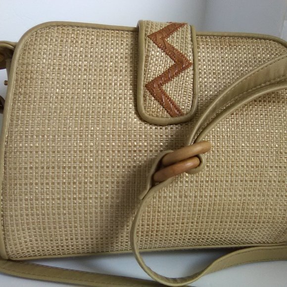 Indian Embroidered Design Shoulder Hand Bag Color Tan - Picture 11 of 16